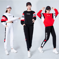 [舞程线]鬼步舞服装广场舞服2020春夏新款运动休闲曳步舞团体比赛表演套装