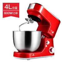 厨师机古达和面机家用小型鲜奶机料理机全自动多功能商用奶盖机打蛋器 4L600w红色