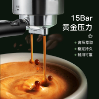 复古咖啡机意式古达浓缩半自动家用蒸汽小型奶泡 绿色