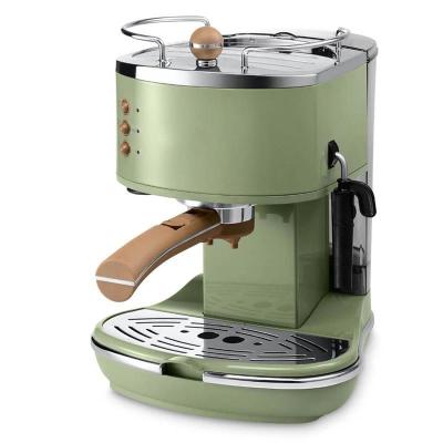 半自动咖啡机古达+多士炉+电水壶三件套复古系列 橄榄绿色ECO310半自动咖啡