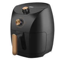 空气炸锅611新款特价家用升级款陶瓷涂层大容量4L无油电炸锅 黑金色