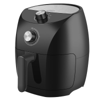 空气炸锅611新款特价家用升级款陶瓷涂层大容量4L无油电炸锅 黑银色