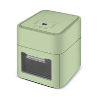 空气炸锅古达家用新款大容量智能全自动无油多功能薯条机电炸锅 复古绿