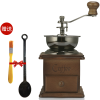 手磨咖啡机古达家用咖啡豆研磨机复古手摇磨豆机小型手动磨粉机 陶瓷机芯（送毛刷豆勺)
