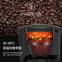 A20美式滴漏式古达咖啡机家用小型全自动迷你煮咖啡壶多用途 黑色+不锈钢
