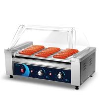 商用全自动香肠机热狗机古达迷你火腿肠机台湾小吃摆摊设备 5管烤肠机(HD-5S)