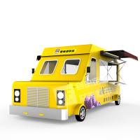 多功能古达小吃车餐车流动推车摆地摊早餐夜市炸串凉粉奶茶移动美食车 柠檬黄 官方标配