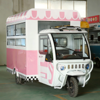 小吃车古达多功能电动三轮餐车早餐快餐移动流动摆摊推车商用房车 个人定制(三轮款) 官方标配