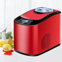冰淇淋机家用古达全自动快速制冷小型商用水果冰激凌雪糕机器 中国红1500ML家用商用