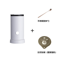 美国奶泡机全自动牛奶拉花加热打泡器古达冷热商用咖啡机打奶器奶沫机 新款白色