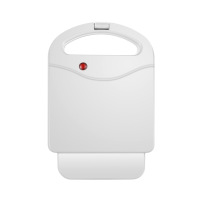 三明治机早餐机家用轻食机华夫饼机多功能加热吐司压烤面包机 白色