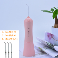 冲牙器便携式水牙线洗牙黄金蛋牙结石电动洁牙器家用牙齿清洁器 粉色三头充电款