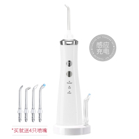 电动冲牙器便携式黄金蛋家用正畸洗牙器牙结石水牙线洁牙器牙缝清洁 珍珠白感应充