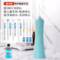 冲牙器便携式水洗家用黄金蛋 牙齿清洁口腔护理水牙线电动洗牙器 绿色[豪华款]