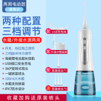 冲牙器牙齿洗牙器黄金蛋 牙结石正畸家用便携式水牙线口腔清洁 两用版水箱外接两用3档调节