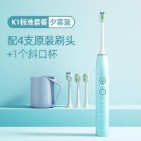 电动牙刷金蛋成人学生党女生情侣女童全自动充电式抖音同款 夕雾蓝