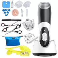 婴儿理发器黄金蛋自动吸发超充电宝宝儿童剃头剃发胎毛 吸发理发器+发型雕刻刀豪华款