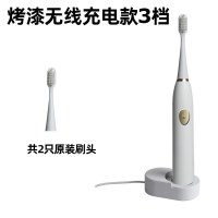 电动牙刷黄金蛋成人充电式软毛超声波防水全自动情侣牙刷学生党女生 升级款白色充电五档位+2刷头+感应座充