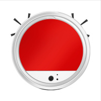 公司实用礼品扫地机器人全自动扫吸拖一体家用智能吸尘器批發 三合一红色26cm