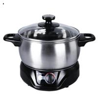 多功能电热锅家用分体小火锅古达电煮锅学生宿舍分离式电锅 2.5L标配带蒸笼