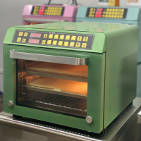 烤箱家用风炉多功能古达全自动大容量烘焙蛋糕月饼电烤箱 复古绿
