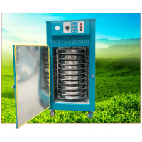茶叶烘干机家用古达小型全自动旋转茶叶烘焙提香机食品材烘干机 10层旋转网筛直径50公分