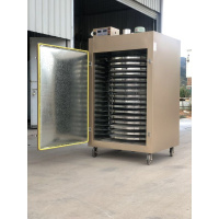 旋转式茶叶古达食品烘焙机莲子水果桑椹无花果蘑菇金银花鲜花烘干机 12层90加固型不锈钢盘