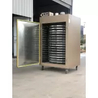 旋转式茶叶古达食品烘焙机莲子水果桑椹无花果蘑菇金银花鲜花烘干机 12层90加固型不锈钢盘