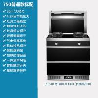 双电机集成灶蒸烤箱古达H自动清洗侧吸下排烟灶家用一体灶灶 750标配 人工煤气