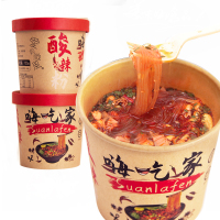 嗨吃家酸辣粉桶装速食整箱重庆风味红薯粉丝方便面123g*6桶