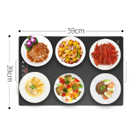饭菜保温板家用智能保温餐桌多功能加热板暖菜宝热菜板暖菜板 带把手(590*390)智能触摸款预约+定时+童锁定制商品