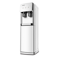 奥克斯(AUX)饮水机立式柜式家用台式小型全自动桶装水迷你新款 白色 温热