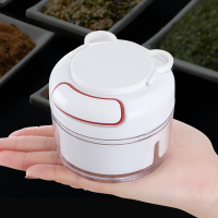 压蒜打捣蒜泥手动蒜末粉碎器厨房家用迷你蒜蓉搅碎机拉蒜 500ML多功能拉蒜器+三个备用刀头2月底发货定制商品