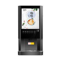 速溶咖啡机商用奶茶一体机全自动冷热多功能饮料机自助热饮机家用 8键3冷3热+冷热水视频款(立式)