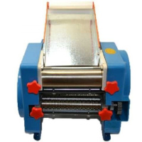 电动压面机不锈钢电动小型面条机多功能商用擀饺子皮全自动切面机 蓝款160型180w电机+礼包二定制商品