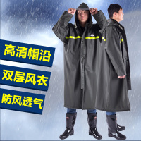 连体雨衣风衣式防暴雨雨衣长款男士劳保环卫米魁成人加长户外全身