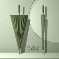 半只橙子24骨长柄雨伞超大双人自动直杆伞大量男士商务礼品广告伞