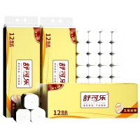 舒可乐72卷卫生纸卷纸无芯原生木浆家用实惠装餐巾纸擦手纸巾厕所纸_24卷