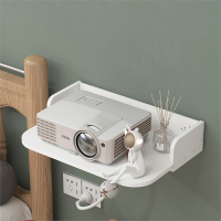 投影仪支架邦可臣床头壁挂墙上置物架免打孔机顶盒放置架子路由器收纳盒