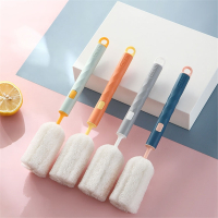 半只橙子洗杯子刷子长柄家用杯刷专用洗奶瓶刷子水杯刷清洁去污海绵刷