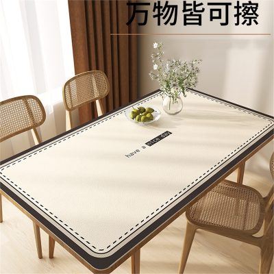 仿大理石纹餐桌垫米魁轻奢免洗桌布高级感茶几垫台布桌布,60*60cm