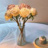 玫瑰花假花仿真花摆设邦可臣餐桌桌面客厅卧室装饰摆件饰品永生干花花束