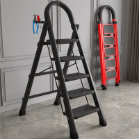 半只橙子梯子家用折叠梯加厚室内多功能人字四五步梯伸缩小型便携收纳