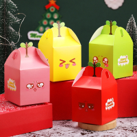 金铂喜圣诞节苹果礼盒夜苹果盒礼盒2022果包装盒纸盒子礼品盒_搞怪表情手提随机20个装