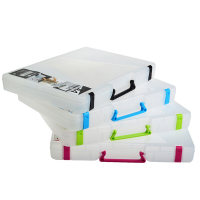 日本办公室A4纸收纳盒 文件盒 办公用具文件档案收纳盒 票据文件夹收纳盒