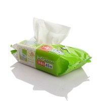 日本进口马桶湿巾洁厕纸巾银离子坐便器清洁纸巾马桶清洁纸45枚入