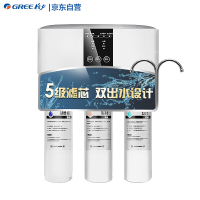 格力（GREE）家用净水器反渗透RO膜5级滤芯低废水纯净双出水直饮净水机一级水效WTE-PC8-5052