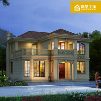 （苏宁别墅图纸）GC2204二层别墅设计图纸新农村自建房设计图欧式别墅图全套建筑图（客户）