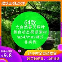 （苏宁别墅图纸）唯美清新树叶树林阳光空镜头环保春天夏天绿色叶 mp4动态视频素材（客户）