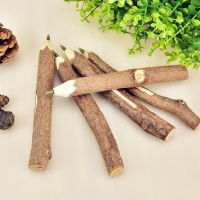 （苏宁别墅图纸）木质工艺笔个性创意木头圆珠笔植物树枝笔生日儿童节奖品批（客户）